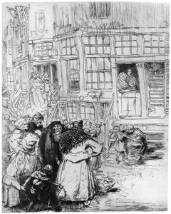 Bairro judeu em Amsterdã, c1870-1910 1924