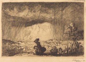 Tempestade na Duna, Vendéia de Auguste Lepere
