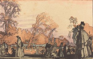 O Lago nas Tulherias, 1898. de Auguste Lepere