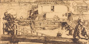A Lavanderia A Lavanderia, 1891. de Auguste Lepere