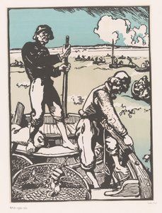 Twee parafusos Pescadores de camarão de Auguste Lepere