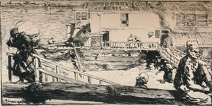 Barco de lavagem, 1915 de Auguste Louis Lepère