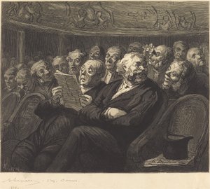 Assentos da Orquestra de Auguste Lepère after Honoré Daumier