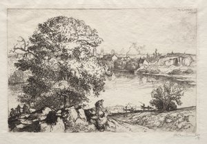 Angers: Lagoa de São Nicolau de Auguste Louis Lepère