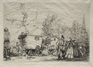 Na Feira St. Jean de Mont de Auguste Louis Lepère