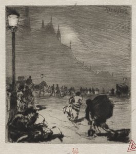 Na esquina da Pont-aux-Doubles de Auguste Louis Lepère
