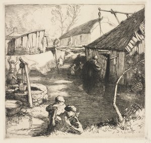 Bairro dos Pescadores (Saint-Jean-de-Monts) de Auguste Louis Lepère