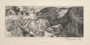 A pedreira de arenito de Auguste Louis Lepère