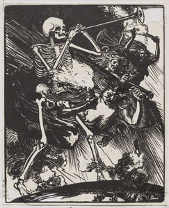 Morte e as paixões derretendo na terra de Auguste Louis Lepère