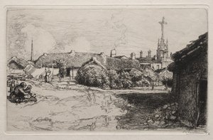 O Calvário, St. Jean-de-Mont de Auguste Louis Lepère