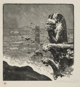 O Stryge de Notre Dame de Auguste Louis Lepère