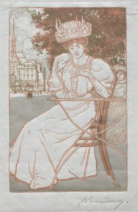 Almanaque de Paris, 1897: Verão de Auguste Louis Lepère