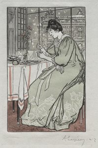 Almanaque de Paris, 1897: Inverno de Auguste Louis Lepère