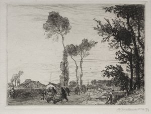 Retorno do mercado de St. Jean-de-Mont de Auguste Louis Lepère