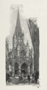 Rouen ilustrado: Igreja de Saint Maclon de Auguste Louis Lepère