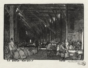 Rouen ilustrado: The Halle aux Blès de Auguste Louis Lepère