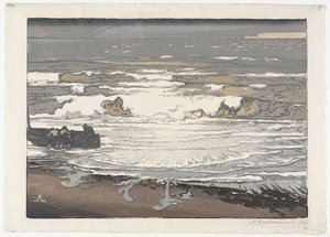 As ondas quebrando, maré de setembro de 1901 de Auguste Louis Lepère