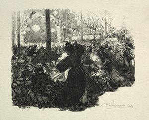 14 de julho, Rue de Belleville, 10 da manhã. de Auguste Louis Lepère