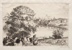 Angers: Lagoa de São Nicolau de Auguste Louis Lepère