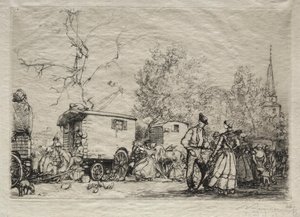 Na Feira St. Jean de Mont de Auguste Louis Lepère