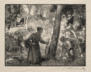 Na Rocher Bernard. de Auguste Louis Lepère