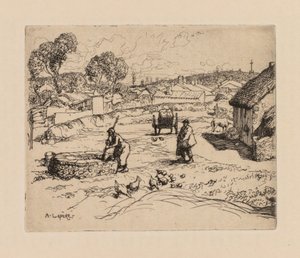 Auguste Lepère: La Masure (Vendée) de Auguste Louis Lepère