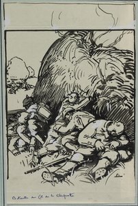 Batalha do Col de la Chiprotte, 1914. de Auguste Louis Lepère