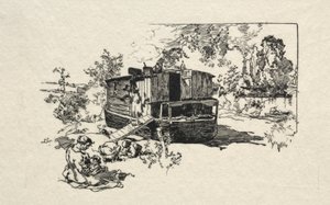 Barco de habitação de Auguste Louis Lepère