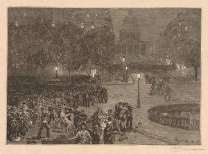 Madeira do mundo: Os problemas do Quartier Latin, 1882. de Auguste Louis Lepère