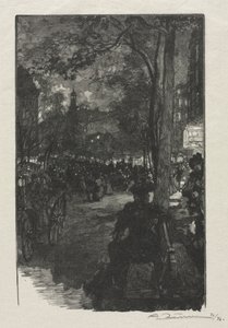 Boulevard Montmartre, Noite de Auguste Louis Lepère