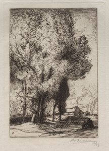 Bourrine nos álamos de Auguste Louis Lepère