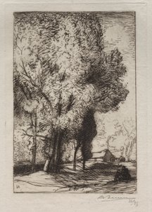 Bourrine dans les Peupliers, 1911. de Auguste Louis Lepère