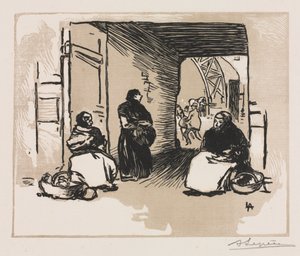 Vendedores de pão de Auguste Louis Lepère