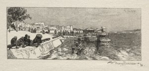 Cais em Bercy. de Auguste Louis Lepère