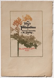 Fontainebleau Forest: anúncio para "Fontainebleau Forest" de Auguste Louis Lepère