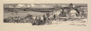 Floresta de Fontainebleau: Vale do Solle La Forêt de Fontainebleau: La Vallée de la Solle, 1890. de Auguste Louis Lepère