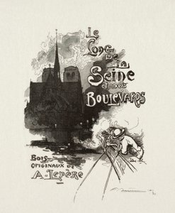 Frontispício: Ao longo do Sena e dos Boulevards de Auguste Louis Lepère