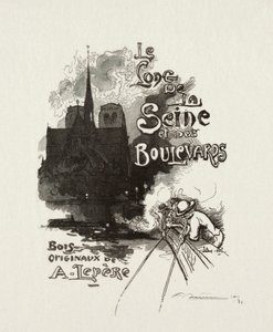 Frontispício: ao longo do Sena e Boulevards. de Auguste Louis Lepère