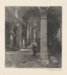 Interior do Iglise. de Auguste Louis Lepère