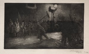Chamado dos Varredores da Noite de Auguste Louis Lepère