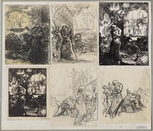 O fogo de Louvain de Auguste Louis Lepère