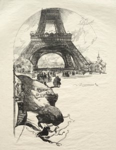 A torre eiffel. de Auguste Louis Lepère