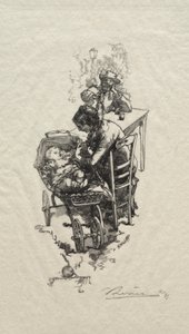 A mulher no berço de Auguste Louis Lepère