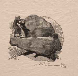 Tremor de pedra. de Auguste Louis Lepère
