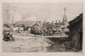 O Calvário, St. Jean-de-Mont de Auguste Louis Lepère