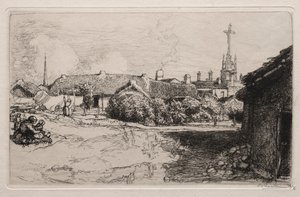 Le Calvaire, St. Jean-de-Mont, 1909. de Auguste Louis Lepère