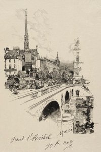 A Ponte Saint-Michel de Auguste Louis Lepère