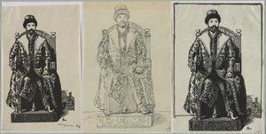 E o czar, 1914. de Auguste Louis Lepère