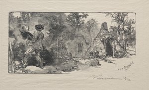 Les Charbonniere, 1887. de Auguste Louis Lepère