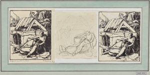 Mulheres recolhendo os feridos de Auguste Louis Lepère